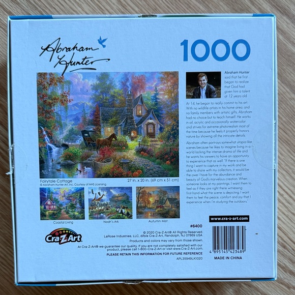 Fairytale Cottage by Abraham Hunter - 1000 Pieces 🧩 - Picture 3 of 8